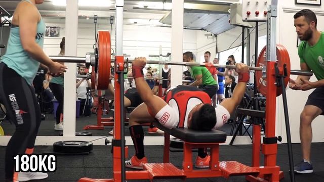IPF British Powerlifting | Luke Tolman | 190KG/419lbs Bench | 18 Years old -93KG смотреть онлайн