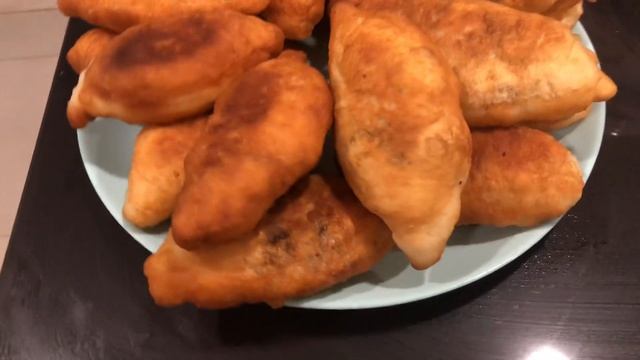 Жареные пирожки с печенью #пирожки #тестодляпиццы