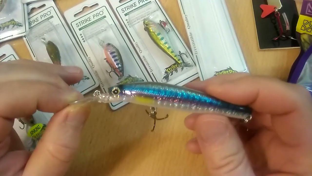 Распаковка посылки с воблером Strike Pro Solid Tail Deep 86F