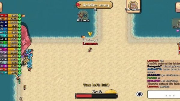 Getting the Crab skin! [Pocket Ants]