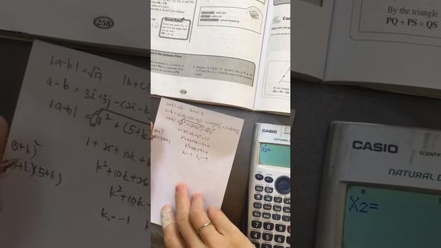 Vector questions (steps and solutions) chapter 4.3 Q2