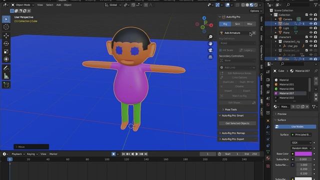 Rigging Animation with Auto Rig Pro Blender смотреть онлайн
