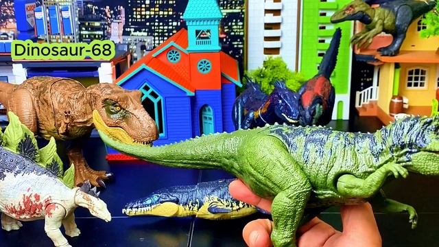 Dinosaur Toys, T-rex, Megaraptor, Triceratops, Therizinosaurus, Indoraptor, Ceratosaurus!