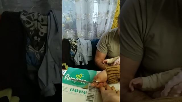 Pampers открытие упаковки