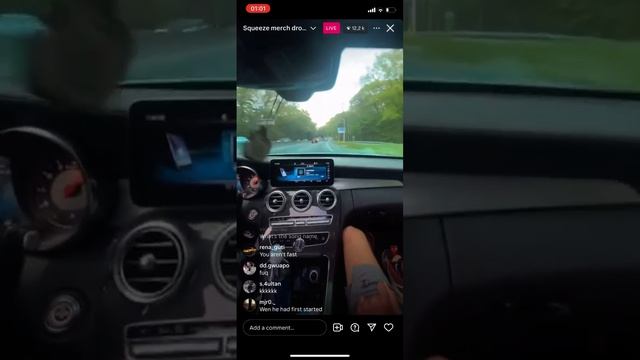 @Squeeze.Benz. first live after the neon accident!!! смотреть онлайн