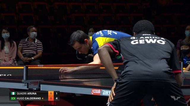 FULL MATCH | ARUNA Quadri (NGR) vs CALDERANO Hugo (BRA) | MS QF | #WTTSingapore 2021 смотреть онлайн