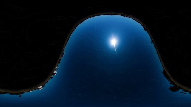 Earth's rotation stabilized on the night sky - 360° video panorama смотреть онлайн