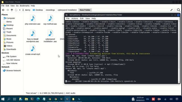 How to Convert many aac files to mp3 using a script #shorts смотреть онлайн
