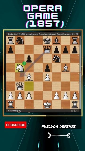 BEST CHESS GAME BY MORPHY #SHORTS #CHESS смотреть онлайн