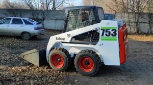 Работа минипогрузчика Bobcat 753