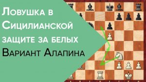 Ловушка в Сицилианской защите за белых. Вариант Алапина