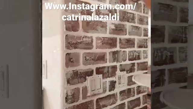 Fauxbrick wall, dry brush painting смотреть онлайн