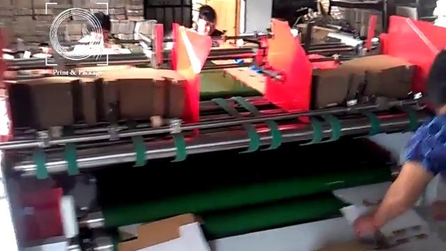 Полуавтоматическая фальцевально склеивающая линия смотреть онлайн