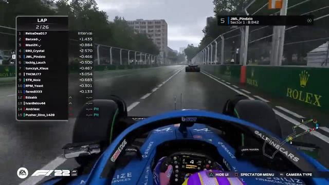 F1 2022 - ERO PS F3 - S9 R8 - AZERBAIJAN GP смотреть онлайн