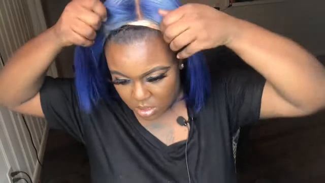 Blue Hair Transformation 💙 | Water Color Method &How to Make Your Wig Flat | Feat.Licoville Hair смотреть онлайн