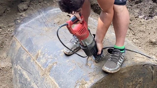 550 Gallon Oil Tank Removal. Warwick, NY смотреть онлайн