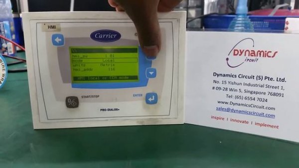 Carrier Pro Dialog Plus Chiller Controller Repaired by Dynamics Circuit (S) Pte. Ltd.