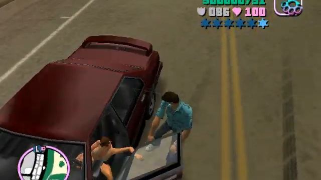 GTA VC - Running people over with cars смотреть онлайн