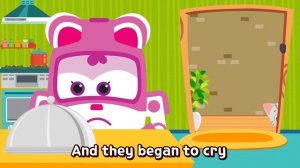 Three Little Kittens | English Song | Nursery Rhymes | SuperWings Songs for Children