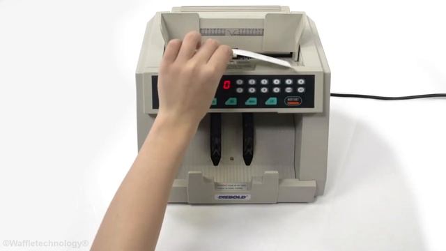 How To Clean A Currency Counter With A Currency Counter Cleaning Card Featuring Waffletechnology®
