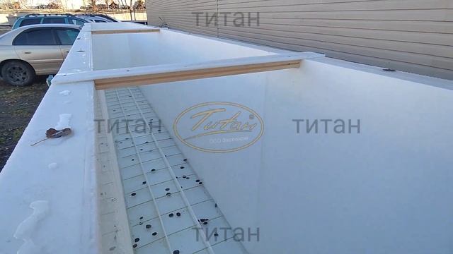 Смотровая яма в гараже для автомобиля ТИТАН с лестницей [герметичный корпус] сайт www.titan-plast.ru смотреть онлайн