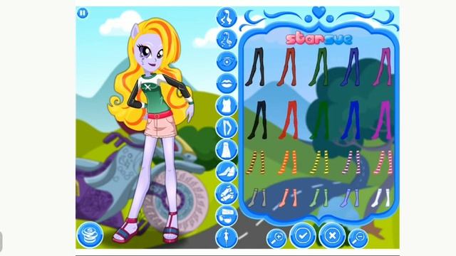 Sugarcoat Motocross Style Dress Up смотреть онлайн