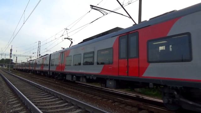 Электропоезд ЭС2Г-117 "Ласточка" сообщением "Подольск - Нахабино" (МЦД-2) смотреть онлайн