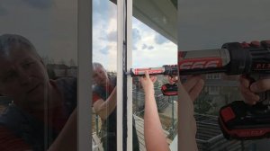 Герметизация рамы в структурном фасадные остеклении #секретыоконщика