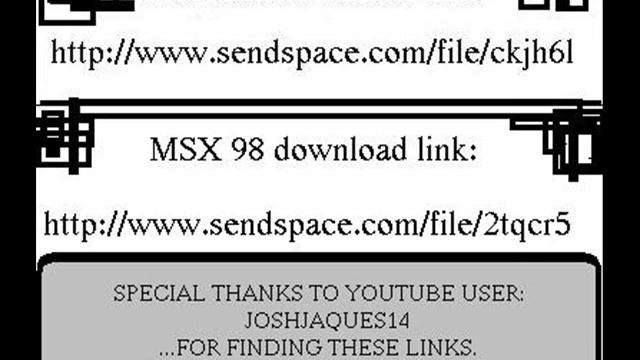 MSX FM & MSX 98 DOWNLOAD LINKS смотреть онлайн