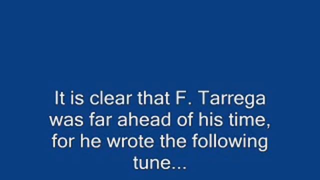 F Tarrega - exerpt from Gran Vals en La смотреть онлайн