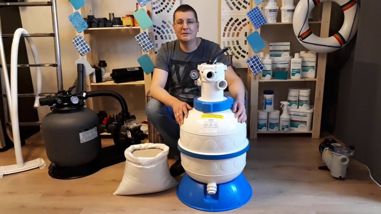 Как поменять кварцевый песок в фильтре бассейна своими руками! Замена песка в фильтре бассейна смотреть онлайн