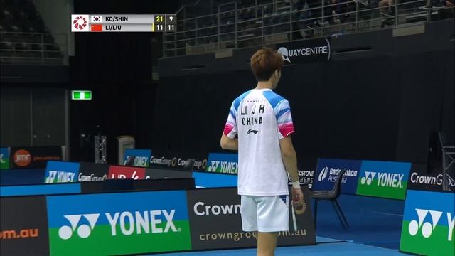 SF | MD | KO/SHIN (KOR) vs. LI/LIU (CHN) [2] | BWF 2019 смотреть онлайн