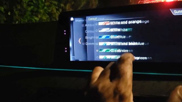 BMW 530E G30 Ambient Light Colors