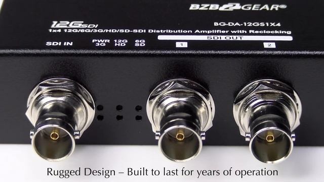 BZBGEAR Pro-rated SDI Splitters Support 3G, 6G, and 12G-SDI Signal Delivery смотреть онлайн