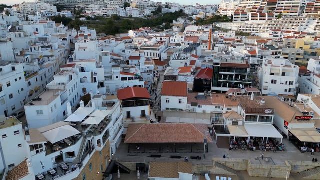 Albufeira Beach Back To The Baltum Hotel's Roof Terrace! - DJI Mini 3 Pro