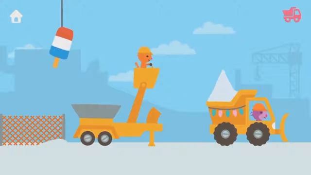 Fun Sago Mini Trucks & Diggers Building Home With Dump Trucks, Cranes and Bulldozers смотреть онлайн