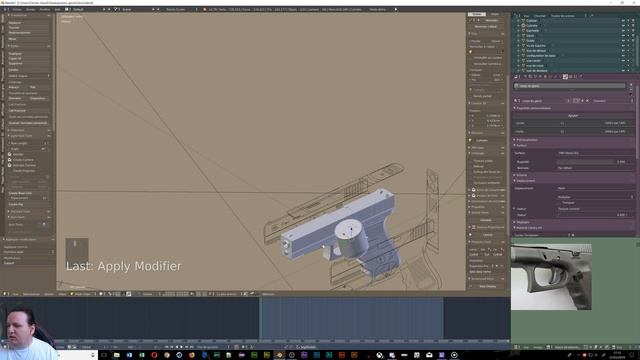 Tuto blender création complète d'une intro partie 11 modélisation du corps du glock смотреть онлайн