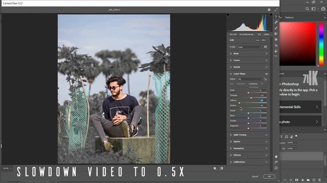 LIGHTBLACK Effect in PHOTOSHOP| CAMERA RAW FILTERS| смотреть онлайн