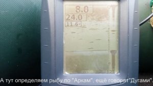 Эхолот Phiradar FF668C на реке.