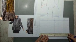 Моделирование. Блуза с боковыми вставками. Выкройка № 1679.