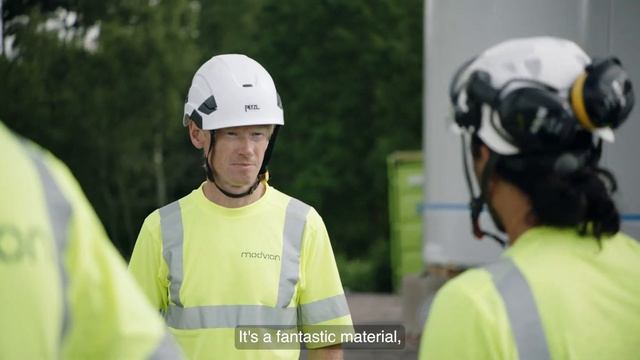 World's tallest wind turbine tower made of wood. смотреть онлайн