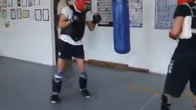 Training Wushu - Sanda - Тренировка Саньда. смотреть онлайн