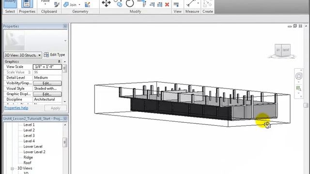 Revit Structure - Modeling Structural Walls and Foundations смотреть онлайн