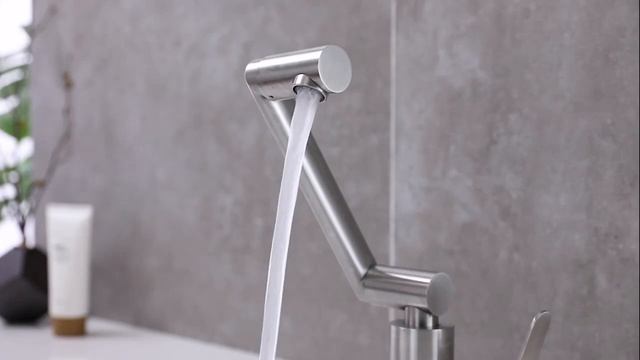 Kран из нержавеющей стали 304/холодная вода + горячая вода/Рулевое управление на 360 градусов смотреть онлайн