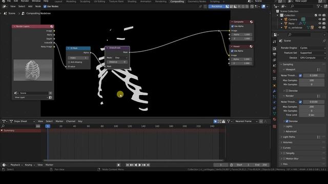 BLENDER - Glowing edges (nodes compositing tutorial) смотреть онлайн