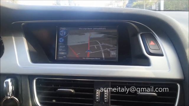 Navigatore touchscreen AUDI A4, A5, Q5 HD смотреть онлайн