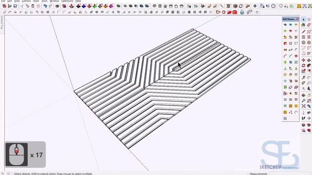 Sketchup Modeling a Wall Paneling Design 02. смотреть онлайн
