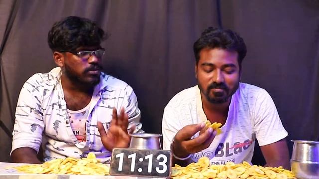 1 Kg Banana Chips Eating Challenge | Duo Foodies Challenge