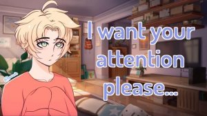 ASMR M4M Your FEMBOY BF is needy for you ATTENTION! ❤ [Bratty] [Kisses] [Controller sounds]