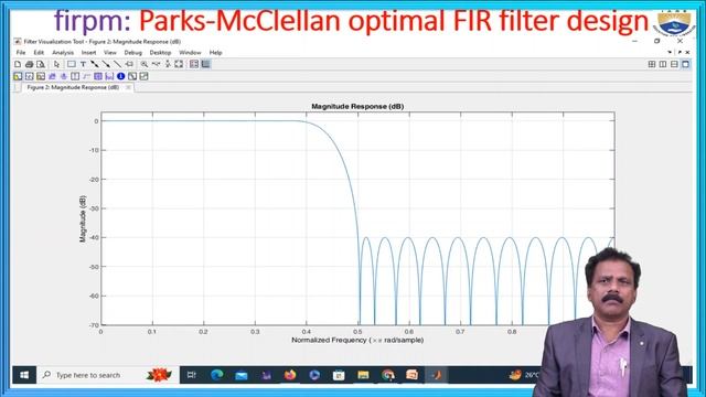 Parks McClellan Remez Exchange Algorithm with Matlab by Dr. S China Venkateswarlu